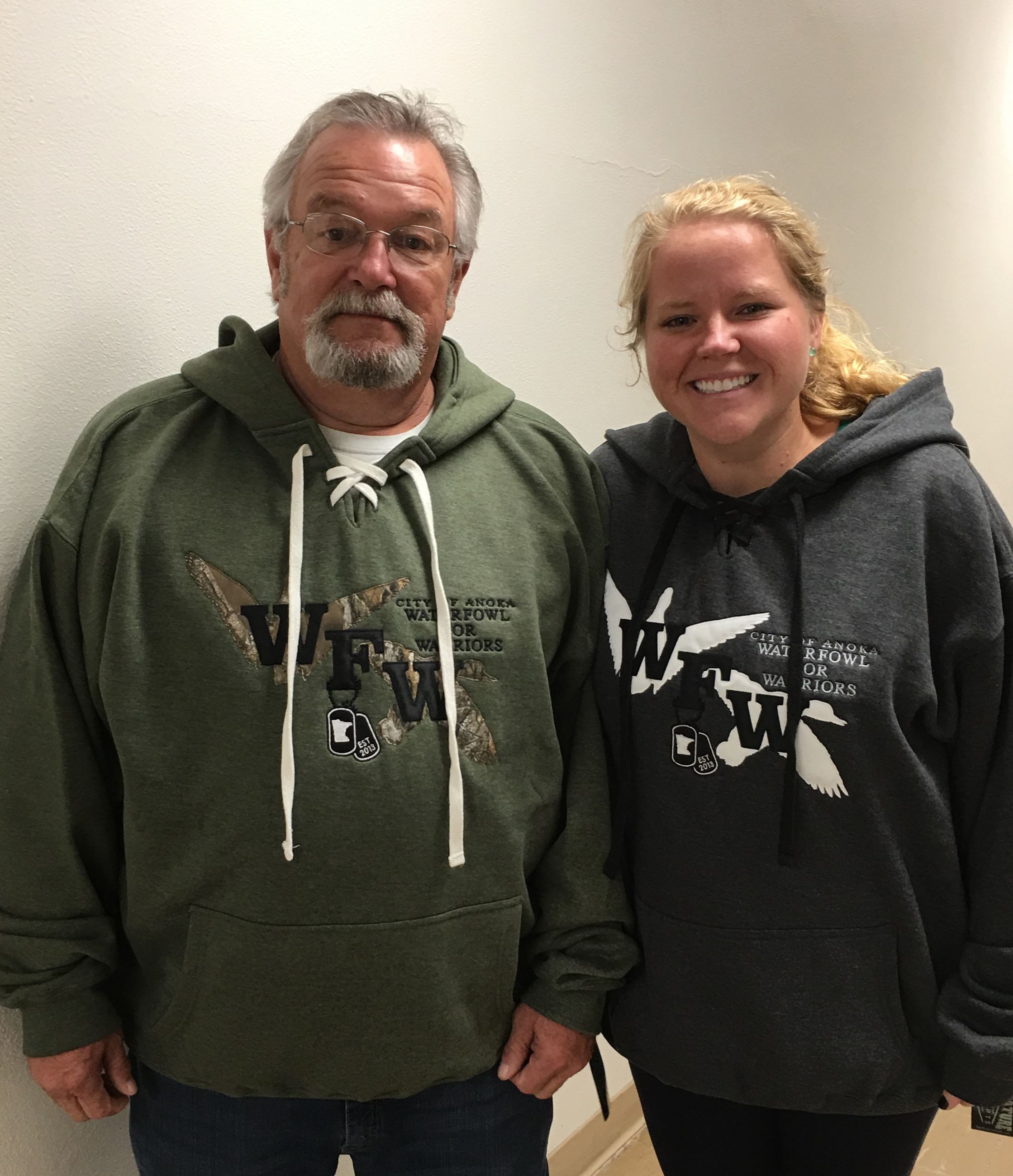 Jon and Nickie Modeling Sweatshirts